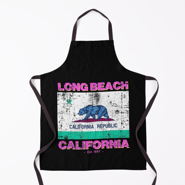 Item preview, Long Beach, California Flag - 80s Travel Souvenir designed and sold by Rad-State.