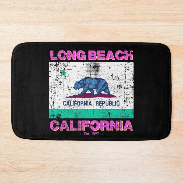 Item preview, Long Beach, California Flag - 80s Travel Souvenir designed and sold by Rad-State.
