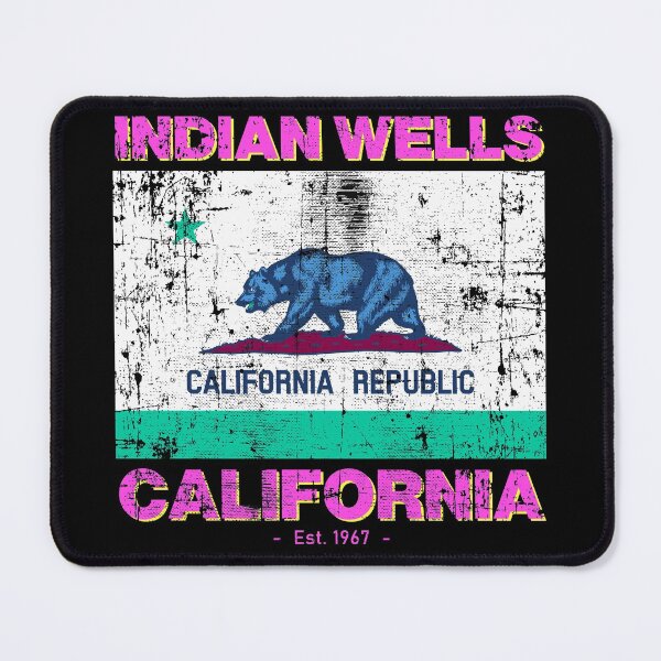 Item preview, Indian Wells, California Flag - 80s Travel Souvenir designed and sold by Rad-State.