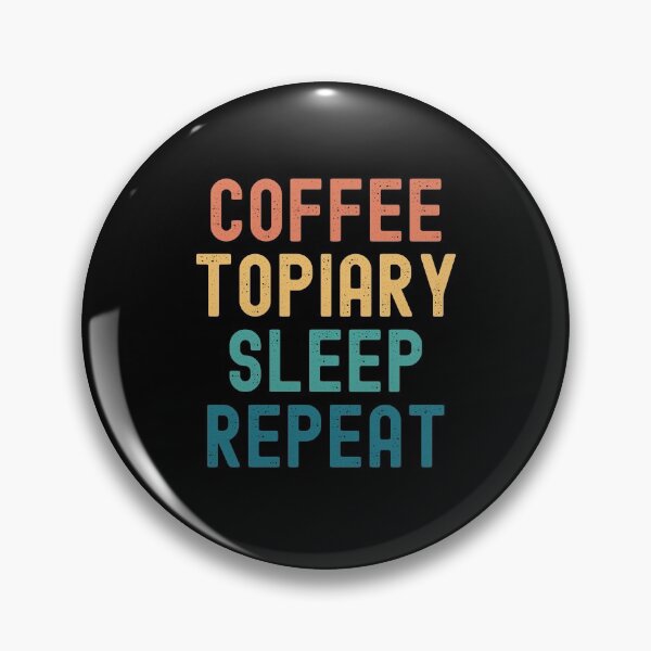 Item preview, Coffee Topiary Sleep Repeat - Funny Topiary & Coffee Gift designed and sold by kindxinn.