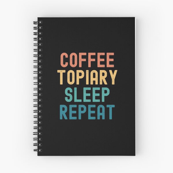 Item preview, Coffee Topiary Sleep Repeat - Funny Topiary & Coffee Gift designed and sold by kindxinn.