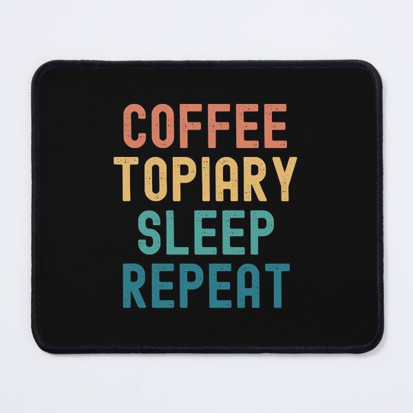 Item preview, Coffee Topiary Sleep Repeat - Funny Topiary & Coffee Gift designed and sold by kindxinn.