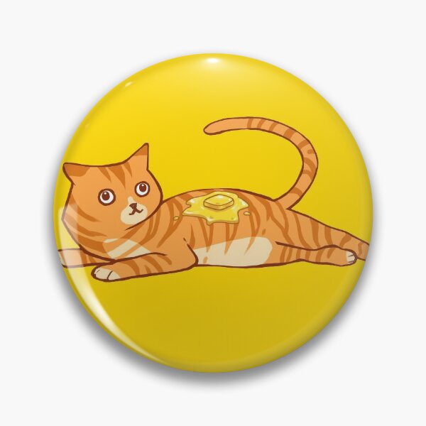 Item preview, A cute striped orange cat with butter on top Jorts designed and sold by EyePortal.