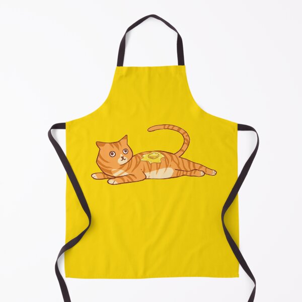 Item preview, A cute striped orange cat with butter on top Jorts designed and sold by EyePortal.