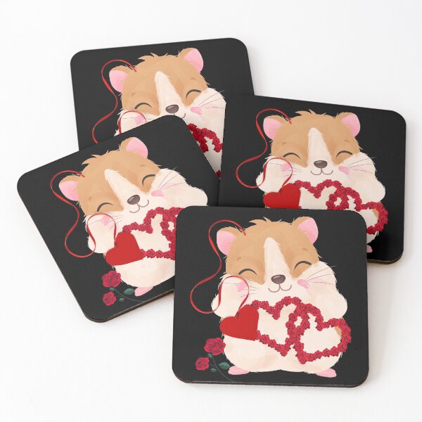 Item preview, Cute Baby Hamster Cartoon Heart Design designed and sold by EarthArtDesigns.