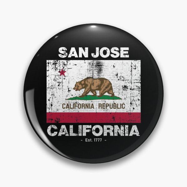 Item preview, San Jose, California Flag - Travel Souvenir designed and sold by Rad-State.