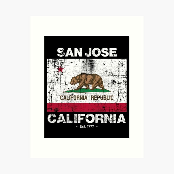 Artikel-Vorschau von Flagge von San Jose, Kalifornien - Reise-Souvenir, designt und verkauft von Rad-State.