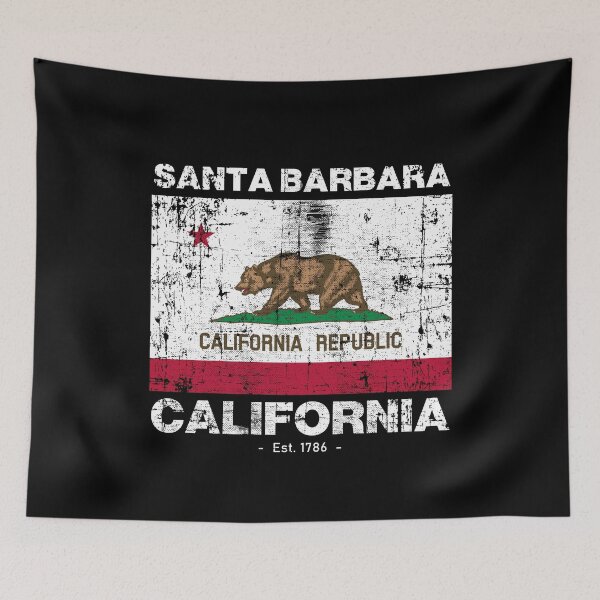 Item preview, Santa Barbara, California Flag - Travel Souvenir designed and sold by Rad-State.