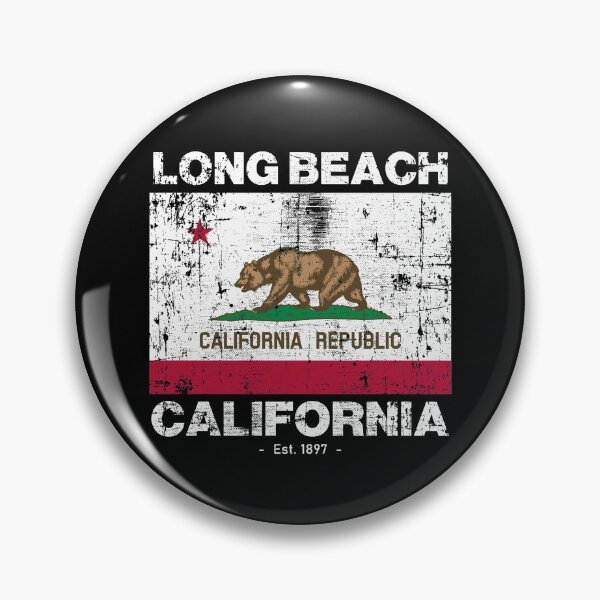 Item preview, Long Beach, California Flag - Travel Souvenir designed and sold by Rad-State.