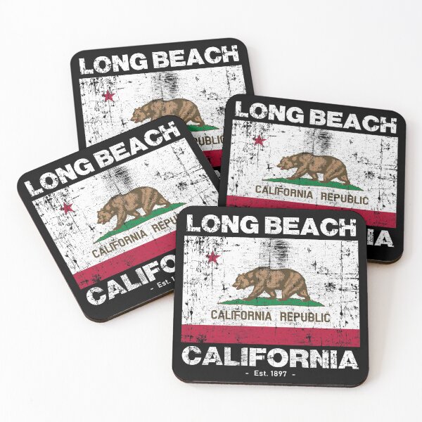 Item preview, Long Beach, California Flag - Travel Souvenir designed and sold by Rad-State.