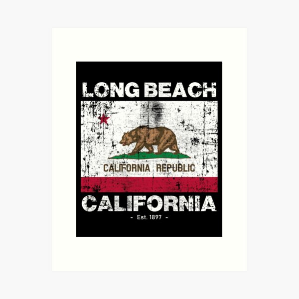 Artikel-Vorschau von Flagge von Long Beach, Kalifornien - Reise-Souvenir, designt und verkauft von Rad-State.