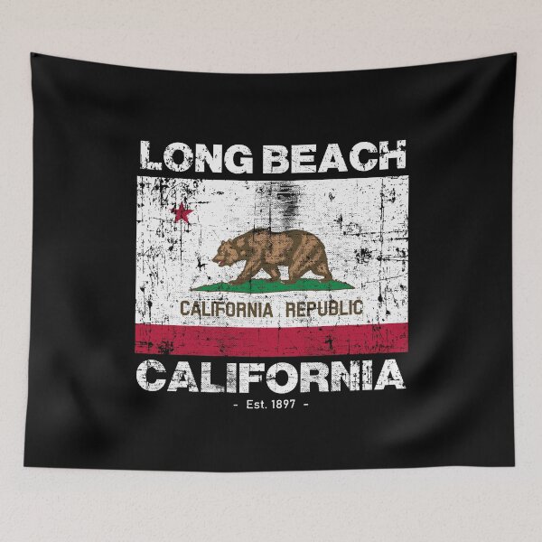 Item preview, Long Beach, California Flag - Travel Souvenir designed and sold by Rad-State.