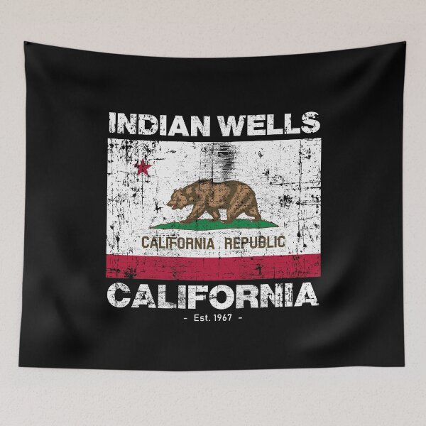 Item preview, Indian Wells, California Flag - Travel Souvenir designed and sold by Rad-State.
