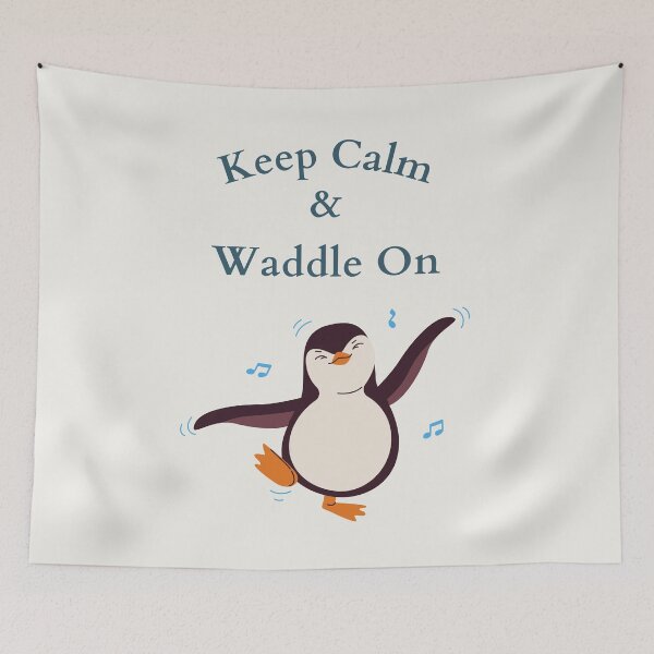 Item preview, Keep Calm and Waddle On  designed and sold by NotablyDesigned.