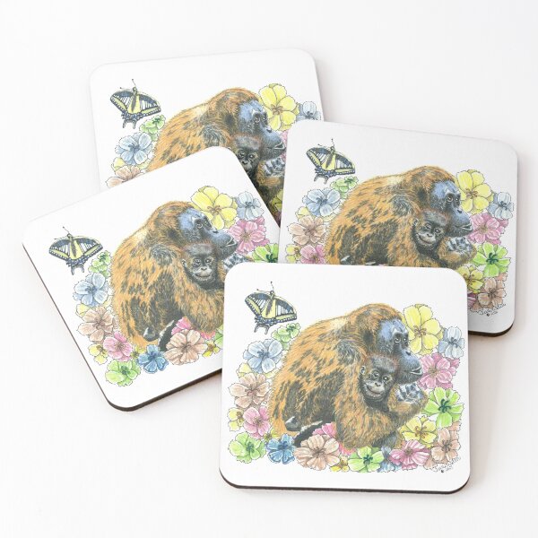 Item preview, Orangutang Mother and Baby designed and sold by ArtbyTerrieD.