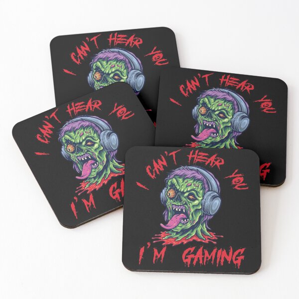 Item preview, I Can't Hear You I'm Gaming Zombie Gamer Halloween designed and sold by AlexaTees.
