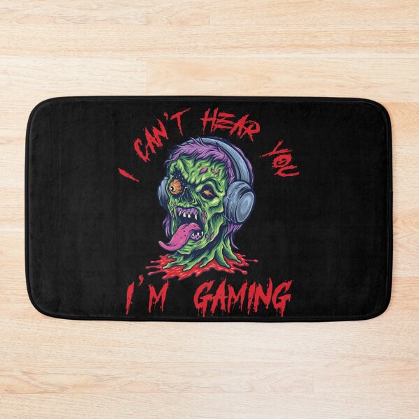 Item preview, I Can't Hear You I'm Gaming Zombie Gamer Halloween designed and sold by AlexaTees.