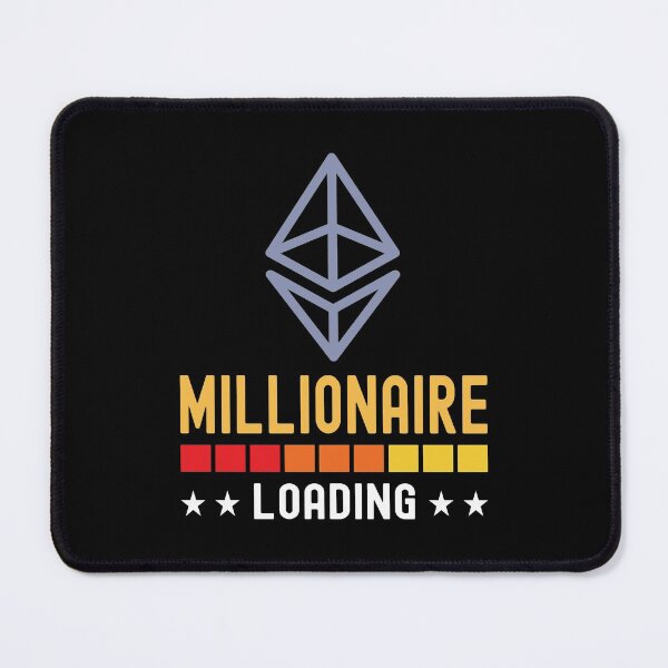 Item preview, Ethereum Crypto, Millionaire Loading, Cryptocurrency, designed and sold by Cafecreative.