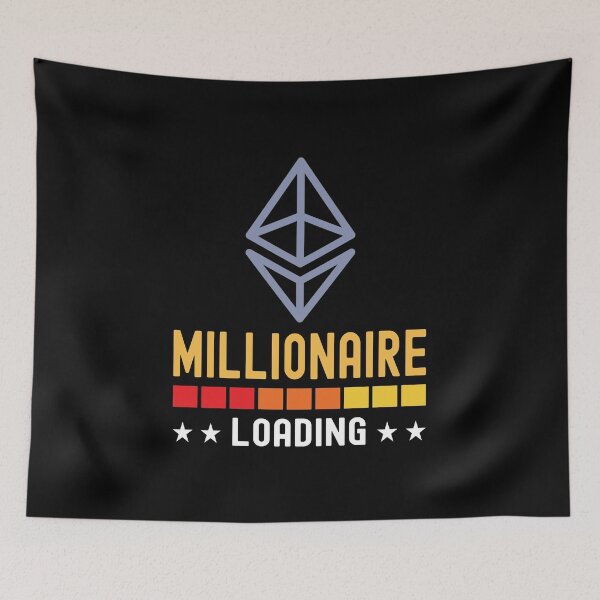 Item preview, Ethereum Crypto, Millionaire Loading, Cryptocurrency, designed and sold by Cafecreative.