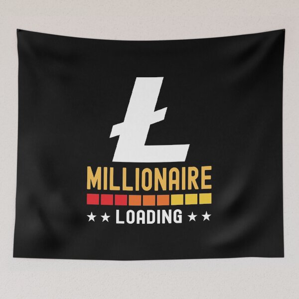Item preview, Litecoin Crypto, Millionaire Loading, Cryptocurrency, designed and sold by Cafecreative.