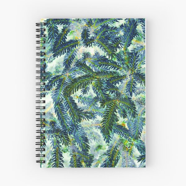 Item preview, Floral Winter Motifs with Branches of the  Ornamental Green Spruce Tree designed and sold by IraNiva.