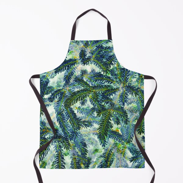 Item preview, Floral Winter Motifs with Branches of the  Ornamental Green Spruce Tree designed and sold by IraNiva.