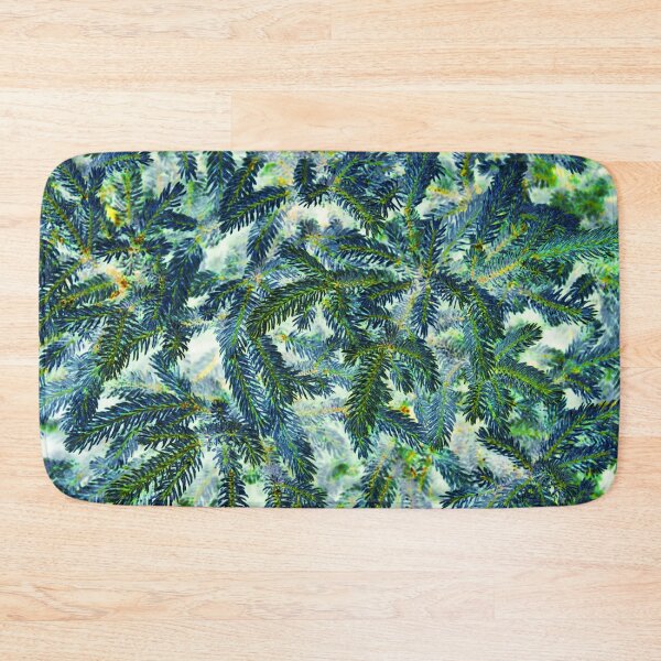 Item preview, Floral Winter Motifs with Branches of the  Ornamental Green Spruce Tree designed and sold by IraNiva.