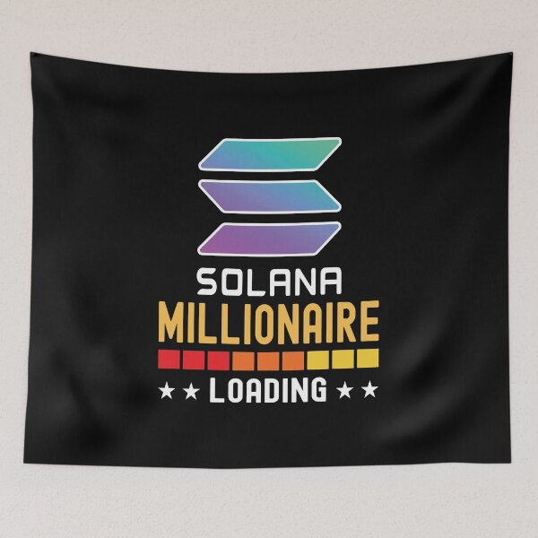 Item preview, Solana Crypto, Millionaire Loading, Cryptocurrency, designed and sold by Cafecreative.