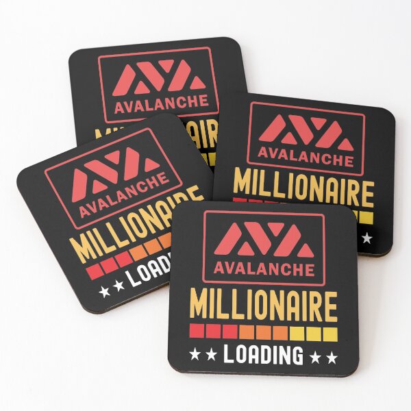 Item preview, Avalanche Crypto, Millionaire Loading, Cryptocurrency, designed and sold by Cafecreative.