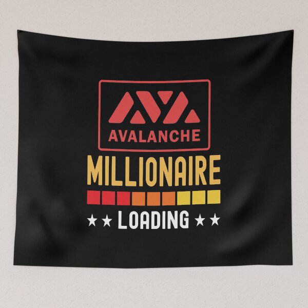 Item preview, Avalanche Crypto, Millionaire Loading, Cryptocurrency, designed and sold by Cafecreative.