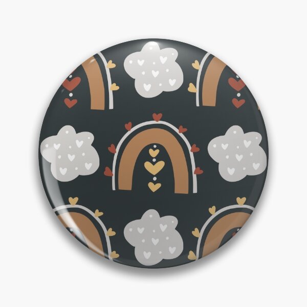 Item preview, Golden Rainbow  Pattern Golden and Brown Hearts Pattern designed and sold by YerrouDesing.