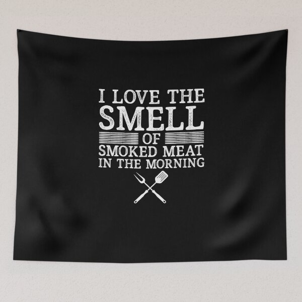 Item preview, I Love The Smell Of Meat BBQ Smoking The Pitmaster designed and sold by Nessshirts.