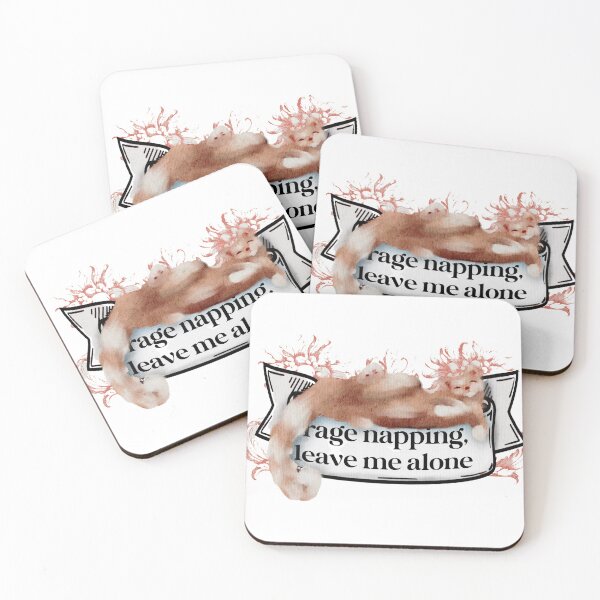Item preview, Rage Napping Leave Me Alone Cute Cat Napping designed and sold by Monica Laipple.
