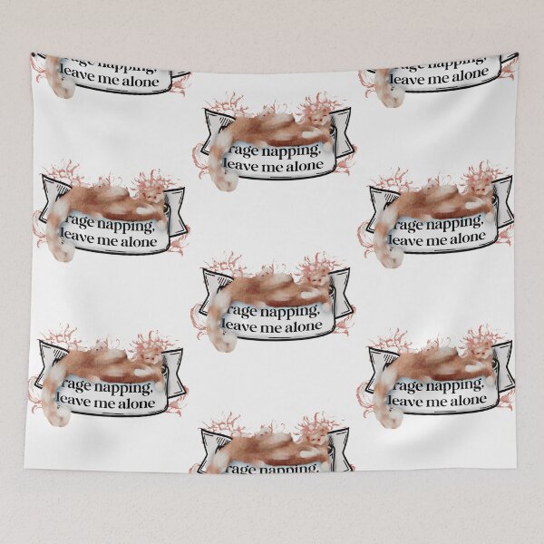 Item preview, Rage Napping Leave Me Alone Cute Cat Napping designed and sold by Monica Laipple.