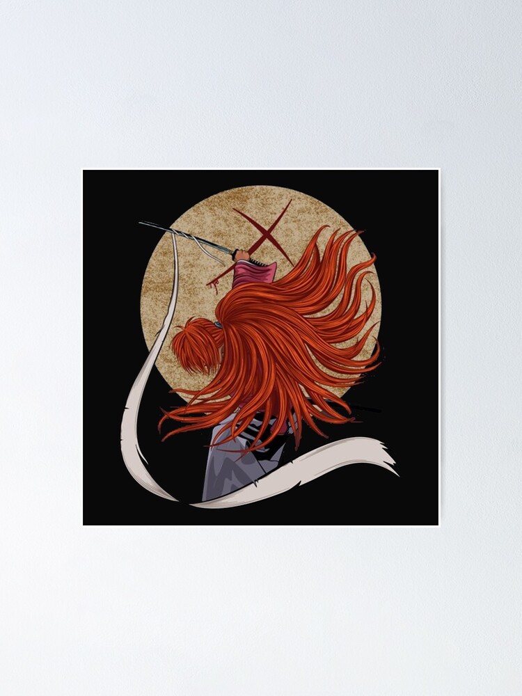 Rurouni Kenshin Battousai Poster By Rakhmat88 Redbubble 