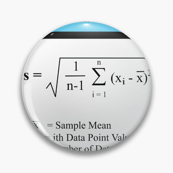 Item preview, Sample Standard Deviation Equation: The StatisticsMatrix at Redbubble designed and sold by Mark Stansberry.
