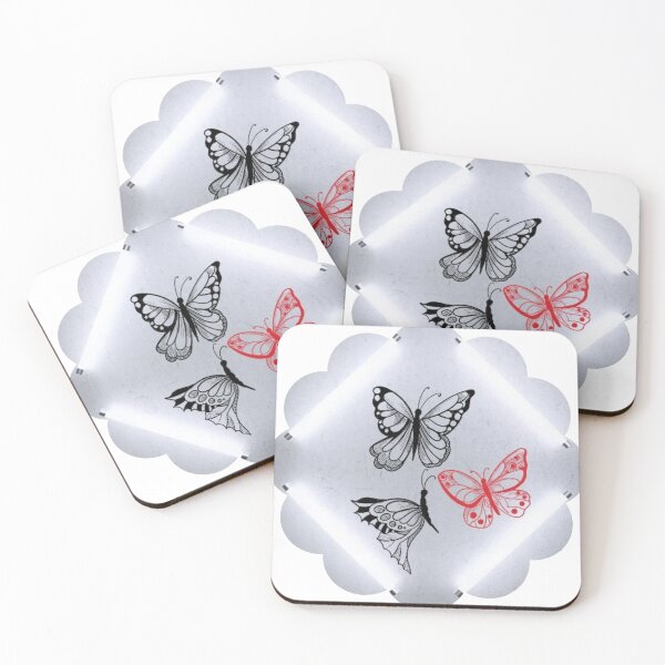 Item preview, Art butterflies in light pattern designed and sold by SKMAXX.