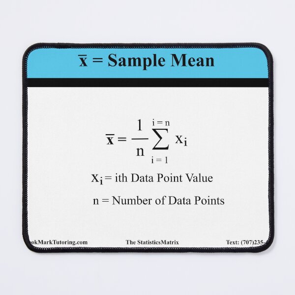 Item preview, Sample Mean Equation:  The StatisticsMatrix at Redbubble designed and sold by Mark Stansberry.