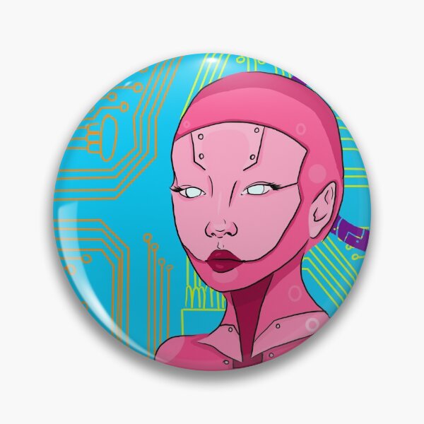 Item preview, Pink Cyborg Girl designed and sold by cosmic-clover.