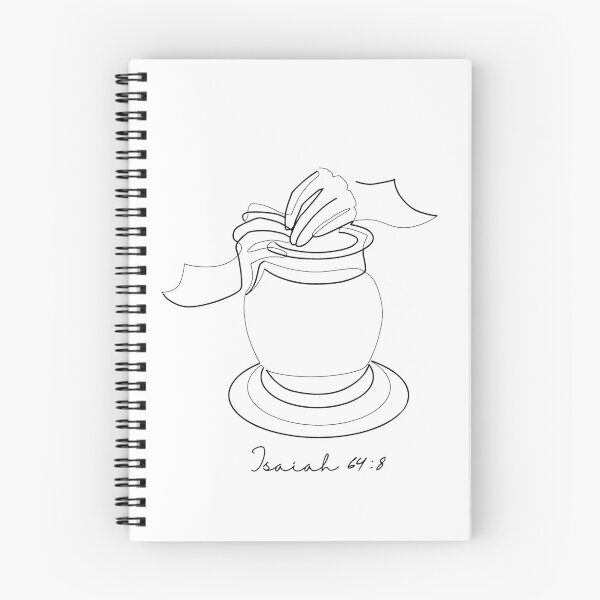 Item preview, Ceramic Artist Pottery Art Minimalist Isaiah 64:8 - Black designed and sold by eblakely7.