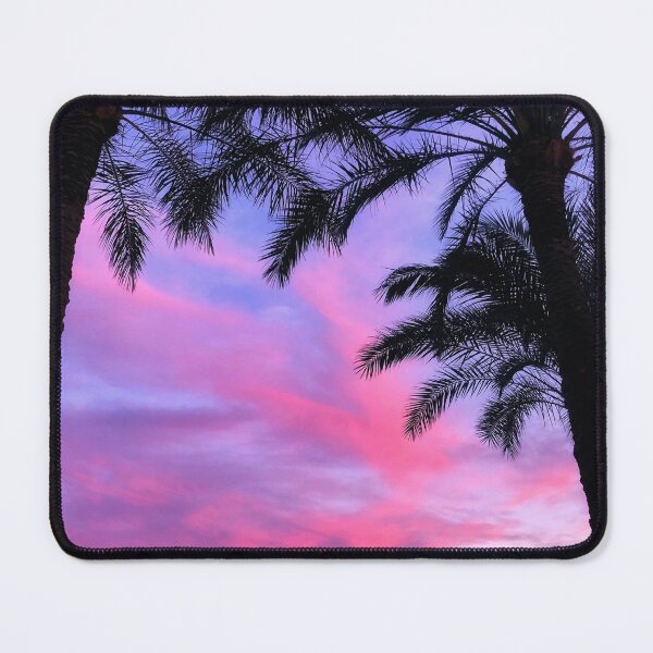 Item preview, Purple & Pink Cotton Candy Palm Tree Sunset  designed and sold by newburyboutique.