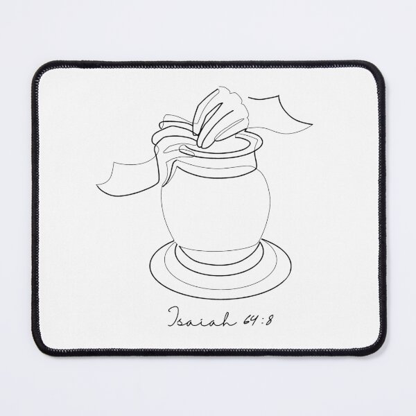 Item preview, Ceramic Artist Pottery Art Minimalist Isaiah 64:8 - Black designed and sold by eblakely7.