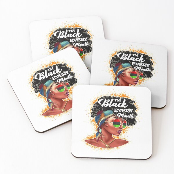 Item preview, I'm Black Every Month Black History Month Pride Afro designed and sold by Kelly993.