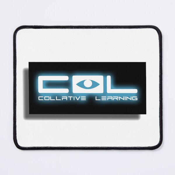 Item preview, Collative logo block neon shadow (black blue white) designed and sold by Robert Ager.