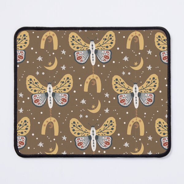 Item preview,  Golden Butterfly Pattern Red And Golden Stars and Moon Butterfly Pattern designed and sold by YerrouDesing.