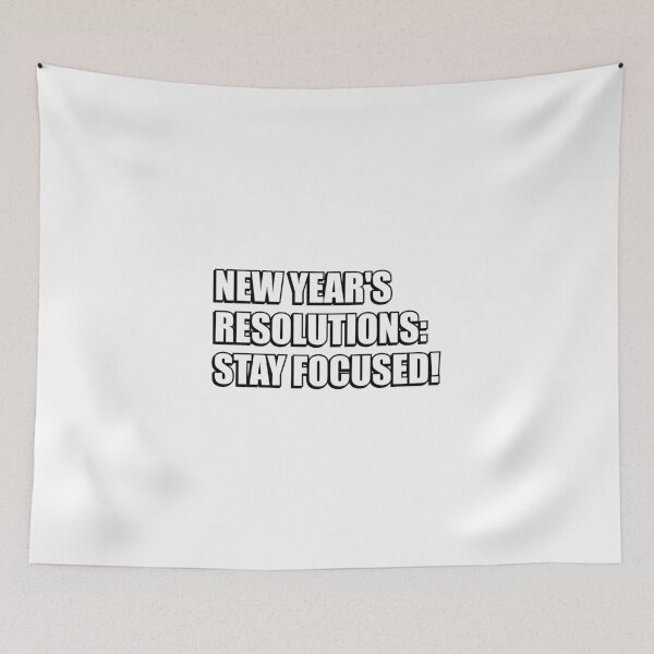 Item preview, New year resolutions - Stay focused designed and sold by Inspirationmotivation.