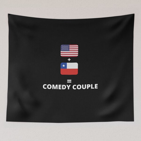 Item preview,   us flag and texas flag  comedy couple designed and sold by salahnewdesign.