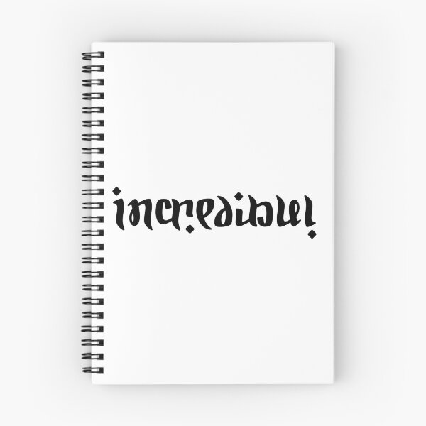 Item preview, incredible! ambigram designed and sold by cheechlaroo13.