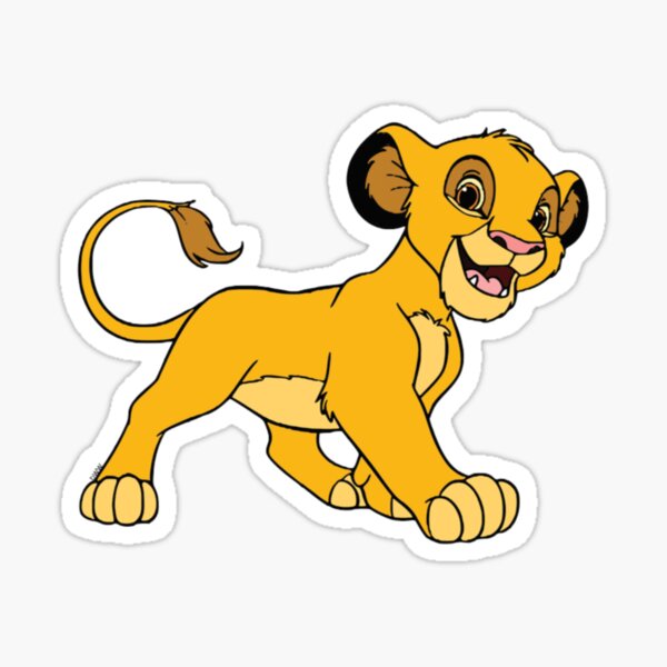 Acotobo Sticker Autocollant Simba Le Roi Lion Stickers Lion King Muraux  Pour Enfants Chambre De Bébé Chambre De Bébé, M : : Bébé et  Puériculture