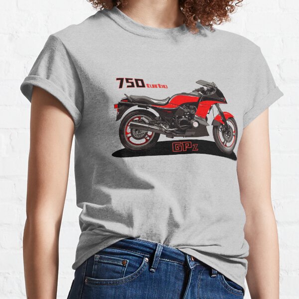 Diseño de ilustración personalizado lateral GPZ 750 Turbo Camiseta clásica